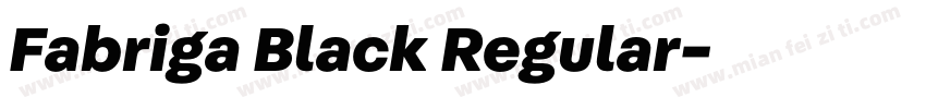 Fabriga Black Regular字体转换
